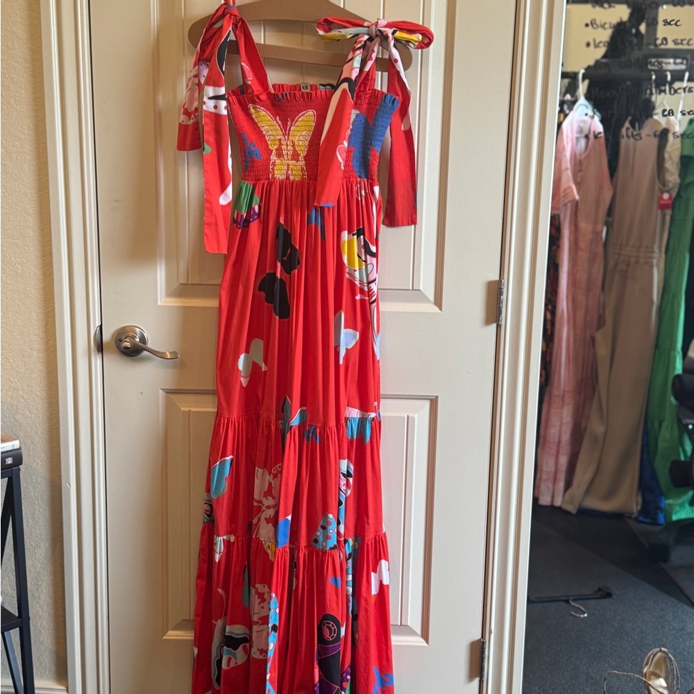 Sheridan French Dress with Butterfly Design